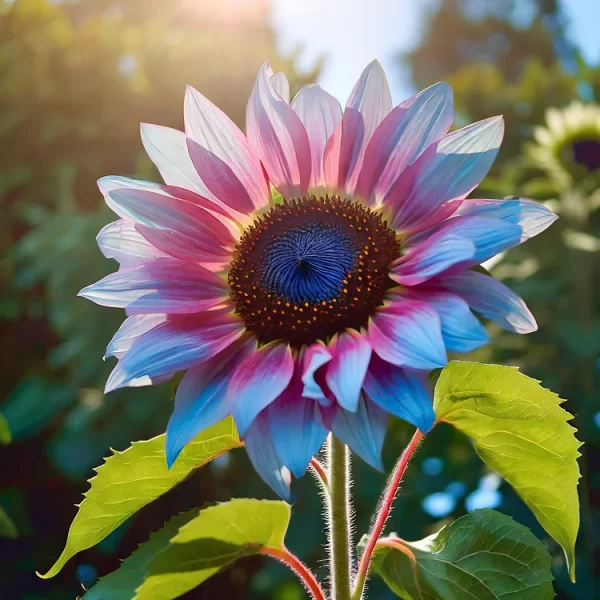 TWIN-BLOSSOM BLUE OVER PINK SUNFLOWER SEEDS - Image 2