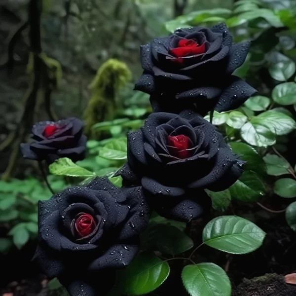 RARE BLACK RED ROSE FLOWER SEEDS - Image 3