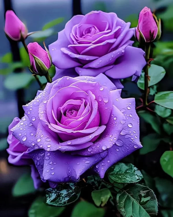 RARE PURPLE ROSE PLANT SEEDS FOR HOME GARDENS - Image 4