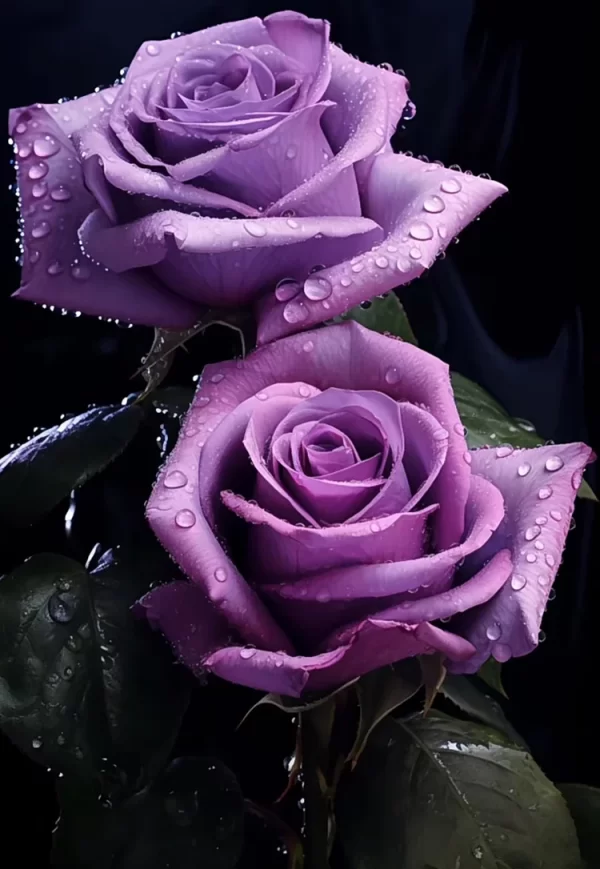 RARE PURPLE ROSE PLANT SEEDS FOR HOME GARDENS - Image 2